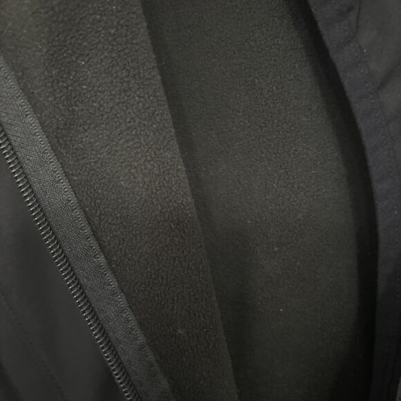 Top Golf Jacket Womens Large Soft Shell Black White Full Zip High Performance - Picture 6 of 6